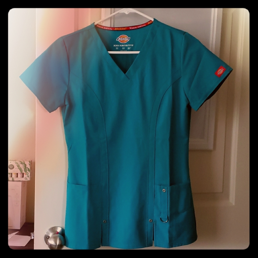 Dickies Teal Scrub Top